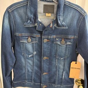 True Religion Women Dark Wash Denim Jacket